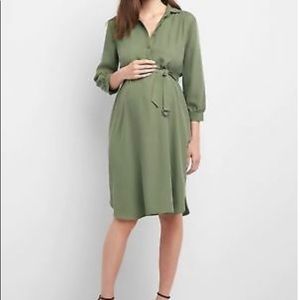 The Gap three quarter tie belt dress